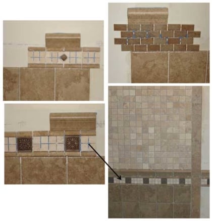 Bathroom Tile: Chair Rail, Below & Above Rail - Home Tips for Women