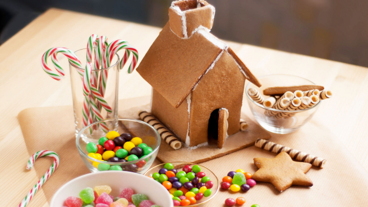 Kids love decorating their gingerbread houses with all sorts of candy ...