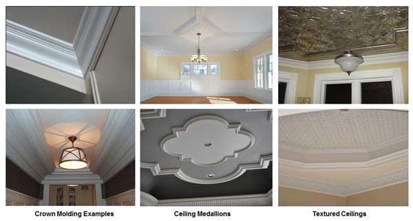 Ceiling trim gives an extra dimension to the room that surprises and delights people