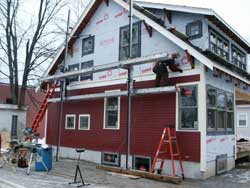 Replacing the siding on your home is a huge job, better left to the professionals who have the required equipment