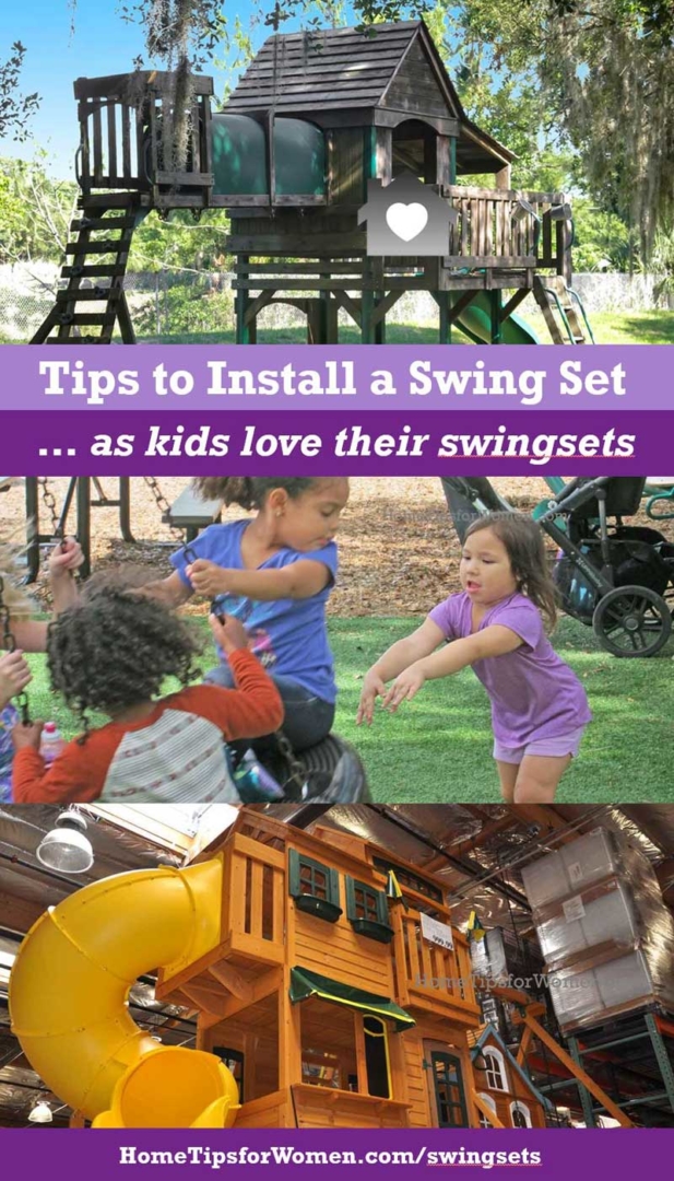 Tips to Installing a Swing Set Home Tips for Women