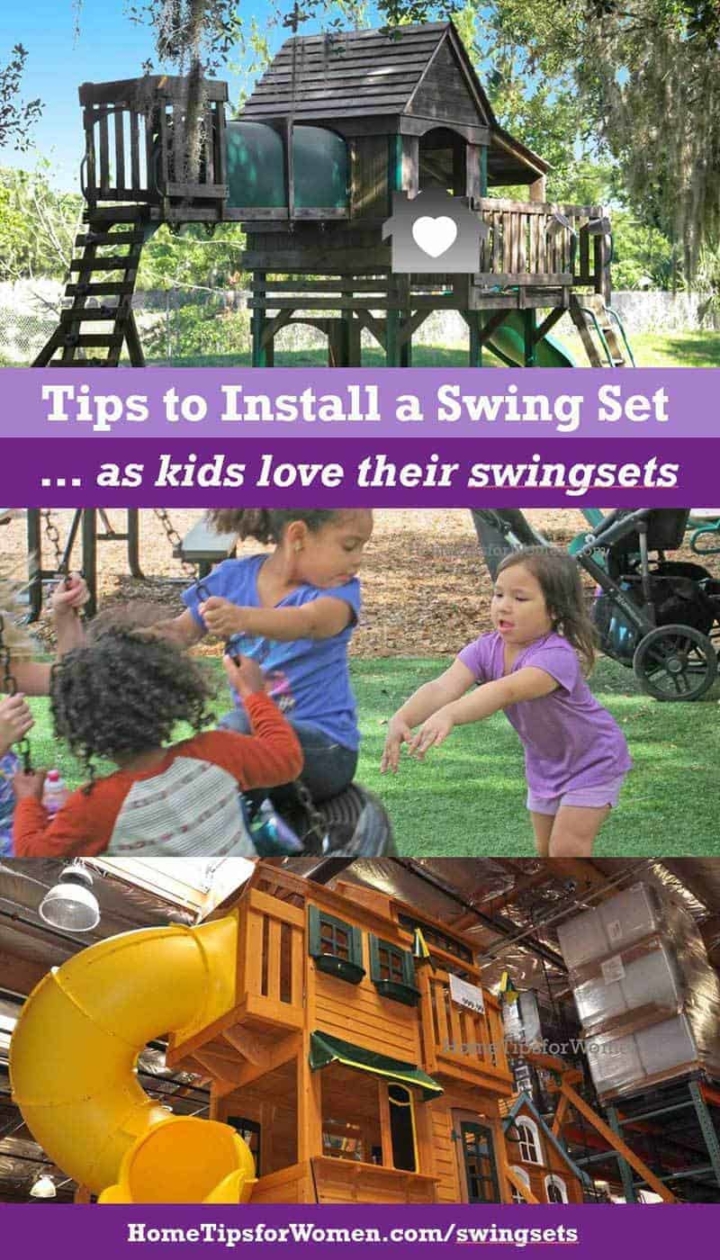 Tips to Installing a Swing Set Home Tips for Women