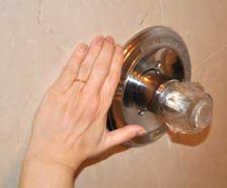 hot shower can burn while turning on the hot water