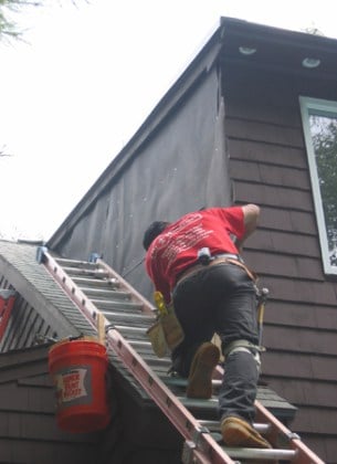 home repairs often mean getting on a ladder