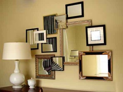 love this 3d mirror wall