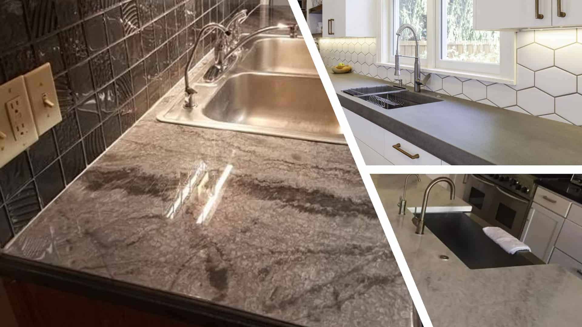 concrete is one of the most unusual countertop materials but you can create almost any color or pattern you want