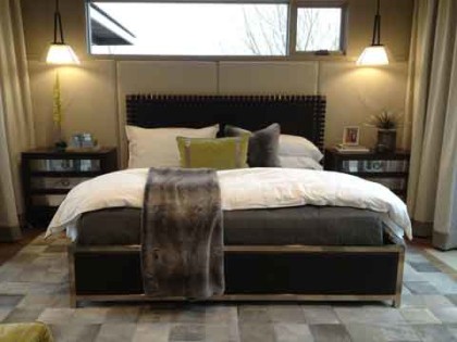 this bedroom is all about decorating with texture