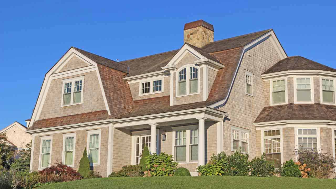 cedar shake is one of the oldest house siding choices used in the US, beautiful but it takes a lot of maintenance to preserver the wood for years to come