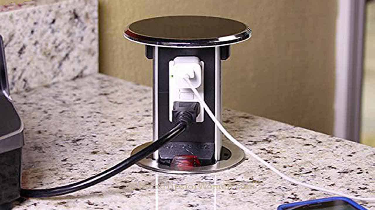 kitchen table pop up electrical socket