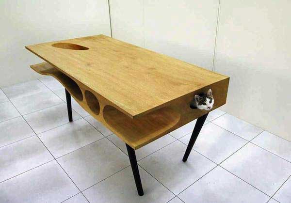 cat friendly desk keeps your furry friends nearby but out of trouble