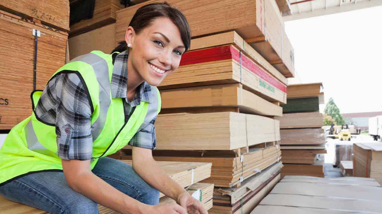 you'll find higher quality house building materials at a local lumber yard