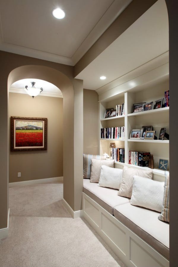 maybe you have a wide hallway that could be used for a reading nook?