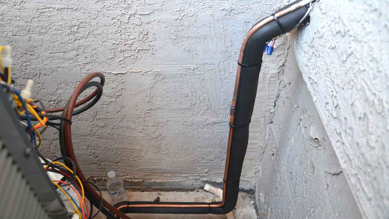 when you connect new hvac systems or replace one of the units, you are brazing dual copper pipes called line set