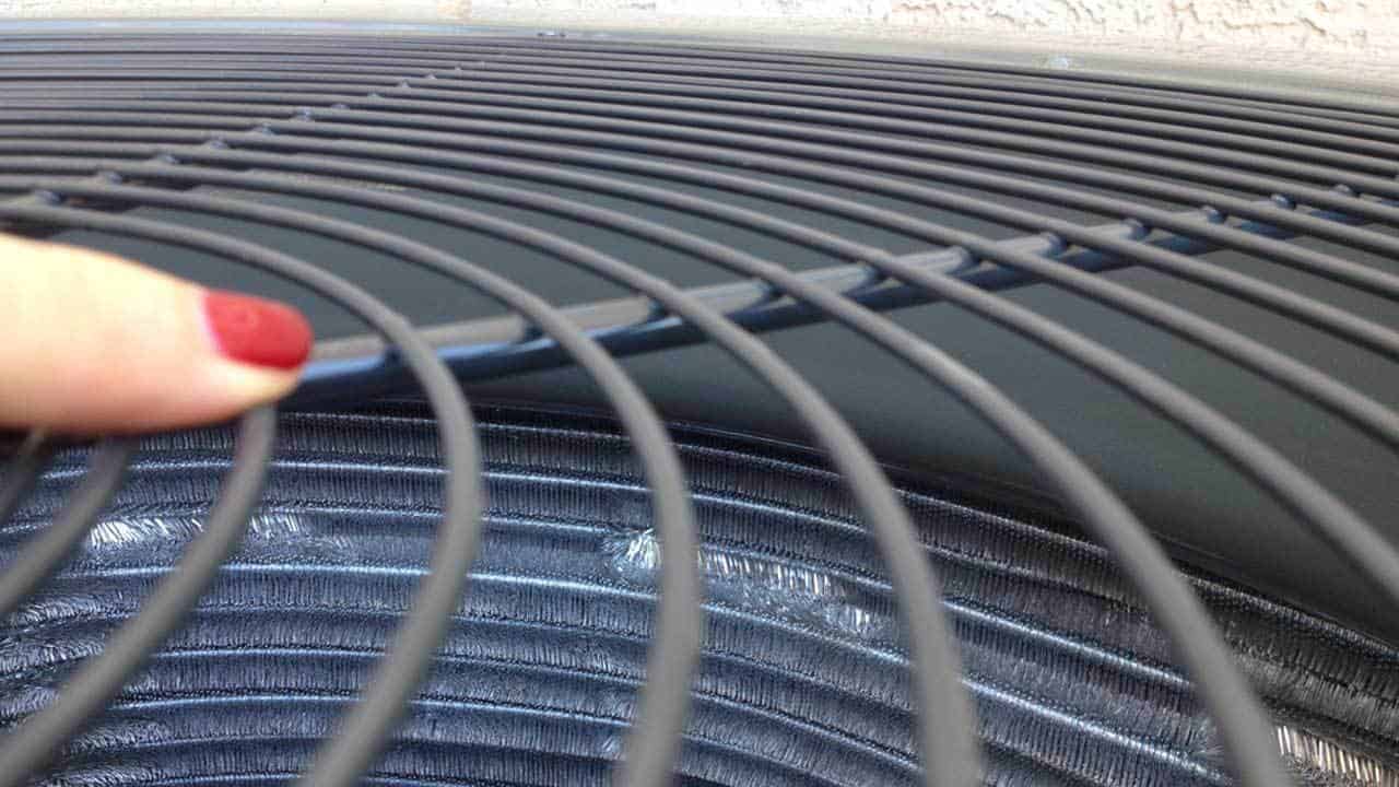 central air condition releases heat into the outdoors through these condenser coils