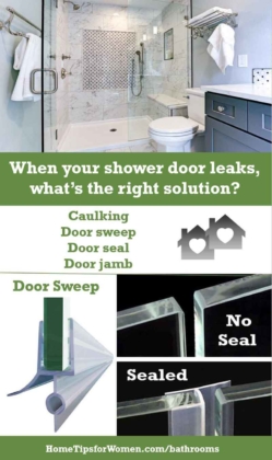 When Your Shower Door Leaks: What To Do - Home Tips for Women