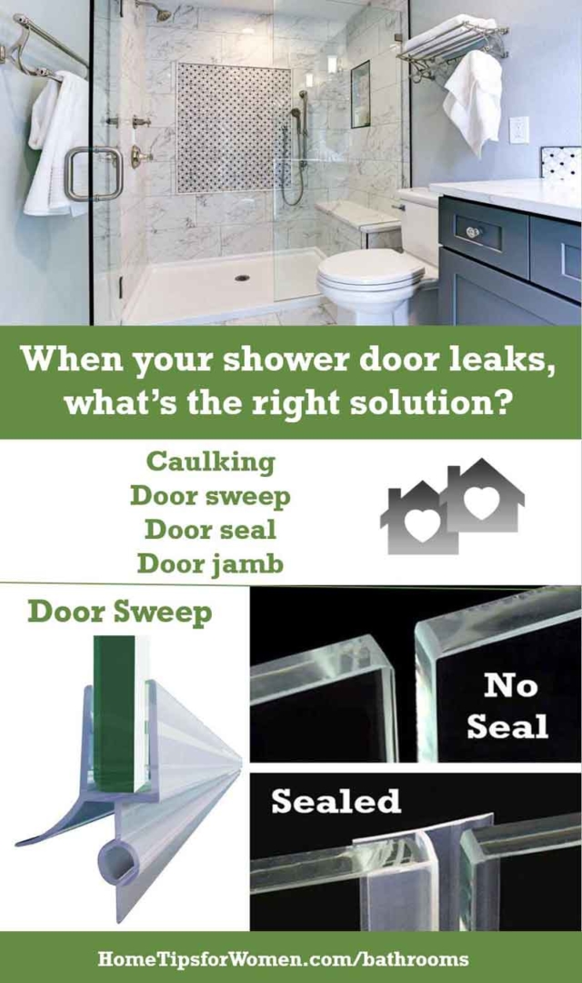 When Your Shower Door Leaks What To Do Home Tips for Women