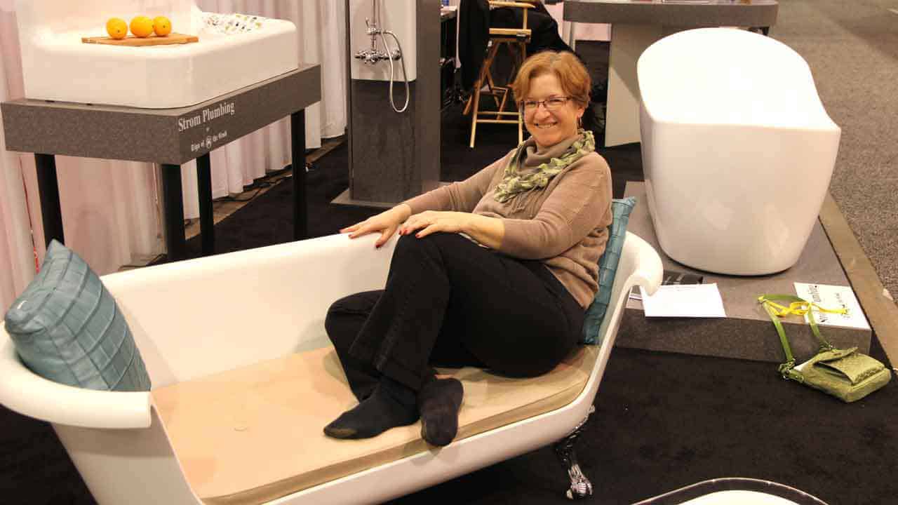 having fun walking the floors of the Kitchen & Bath Show (KBIS)