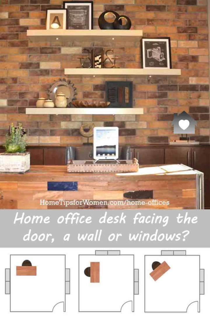 home office design should start with the correct placement of your desk - click to learn about your best choices