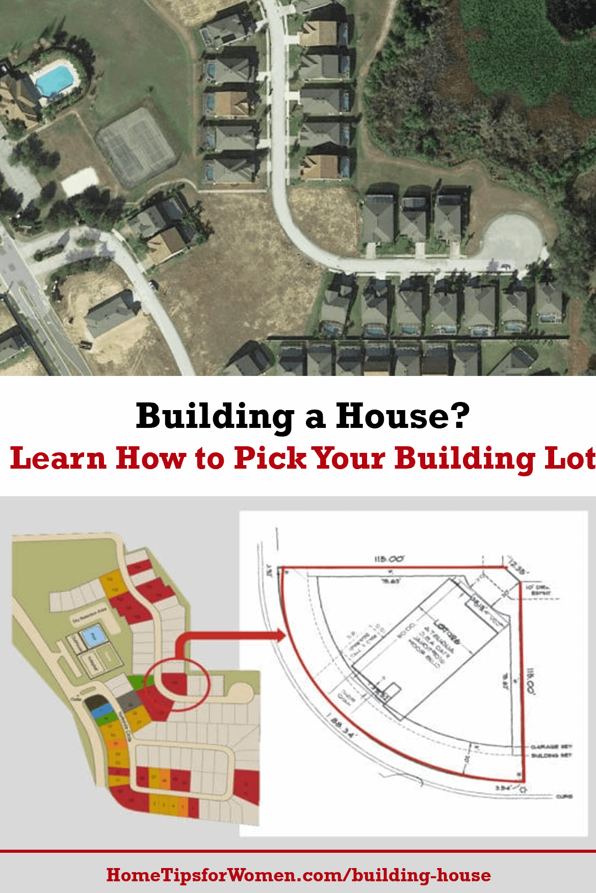 different ways you'll see building lots documented