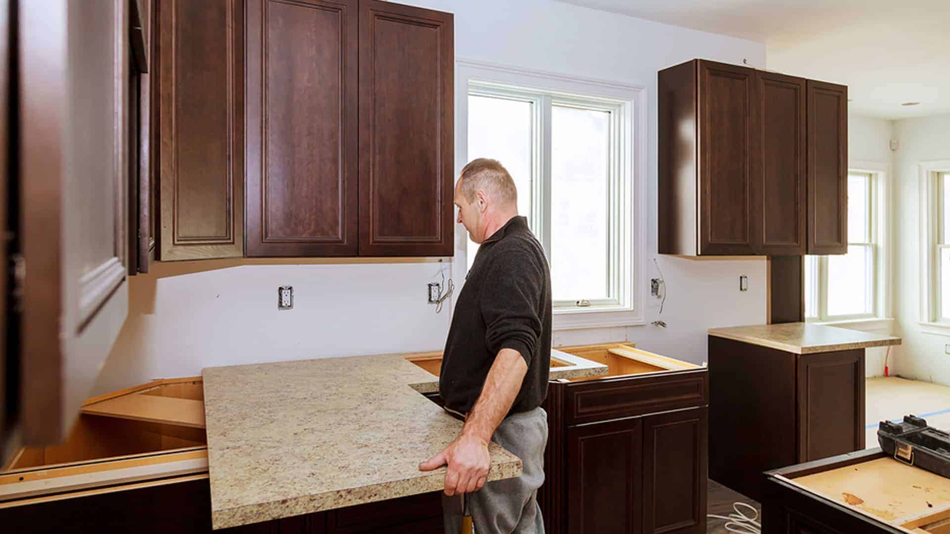 installing laminate kitchen countertops isn't difficult except for corners ...