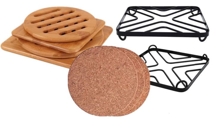 Several trivets you will find on Amazon, all very boring though ...