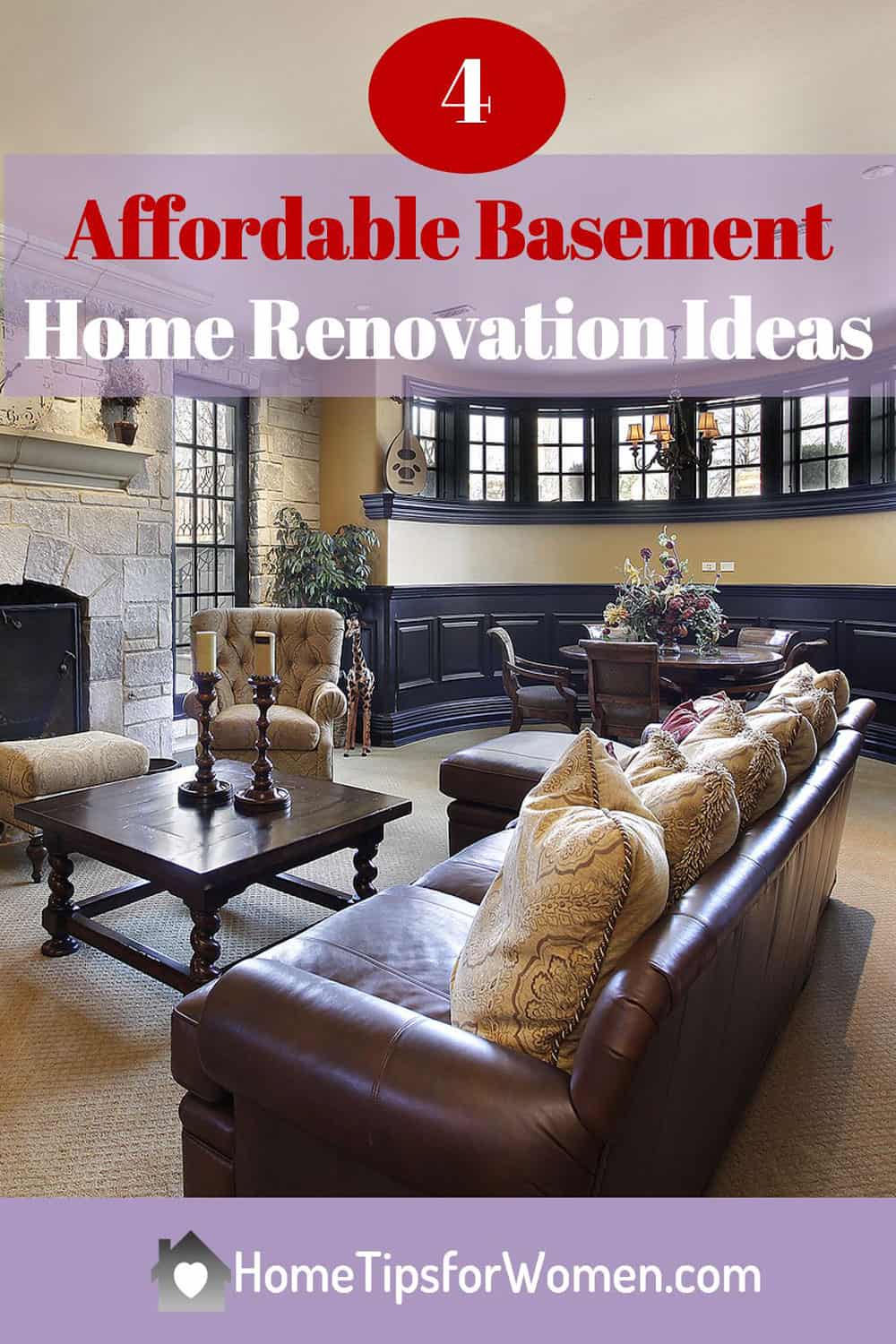 Basement Renovation Ideas You Can Afford - Home Tips for Women - Home Renovation Affordability Tool